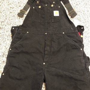 Men’s carharhtt insulated bib overalls size 34x30